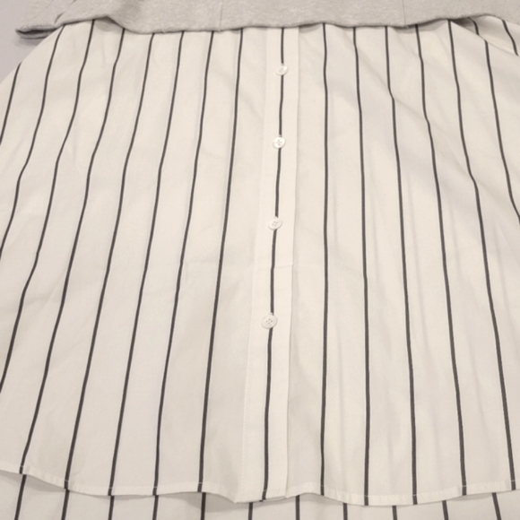 3.1 PHILLIP LIM PATCHED SWEATSHIRT COMBO DRESS - Picture 9 of 15